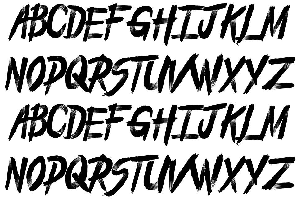 From The Dead font Örnekler