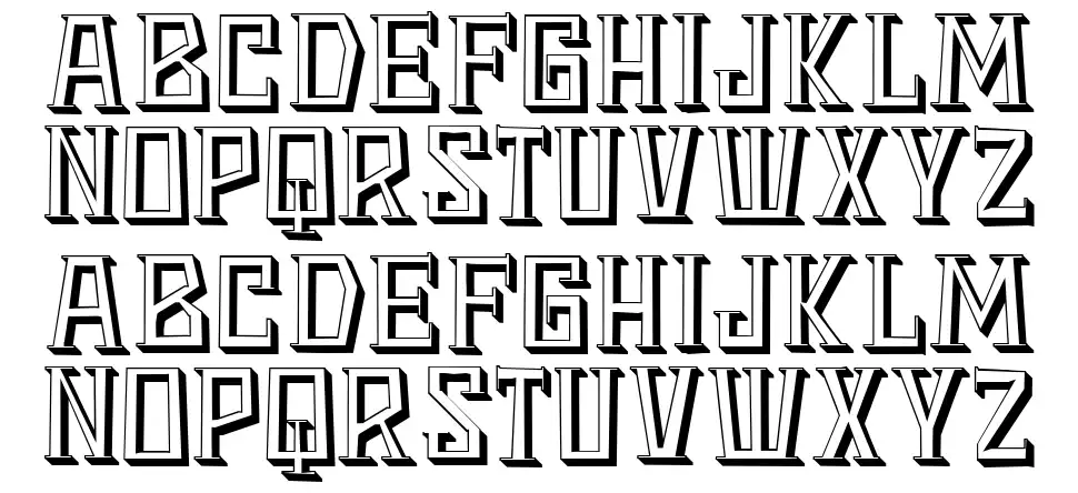Frostfont specimens