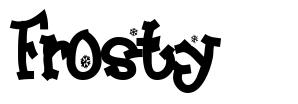 Frosty шрифт