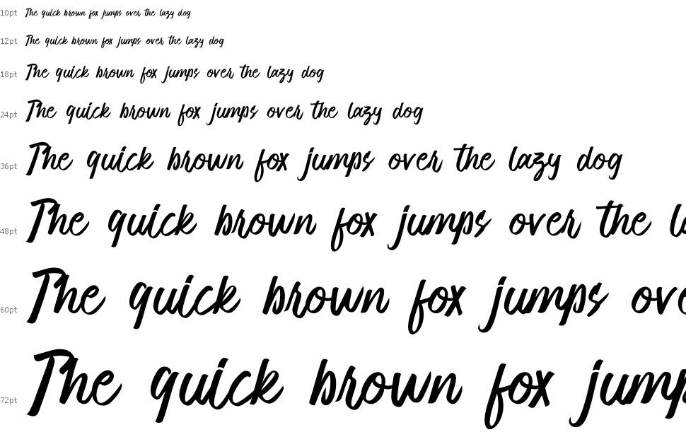 Frugal font Waterfall