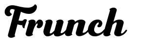Frunch шрифт