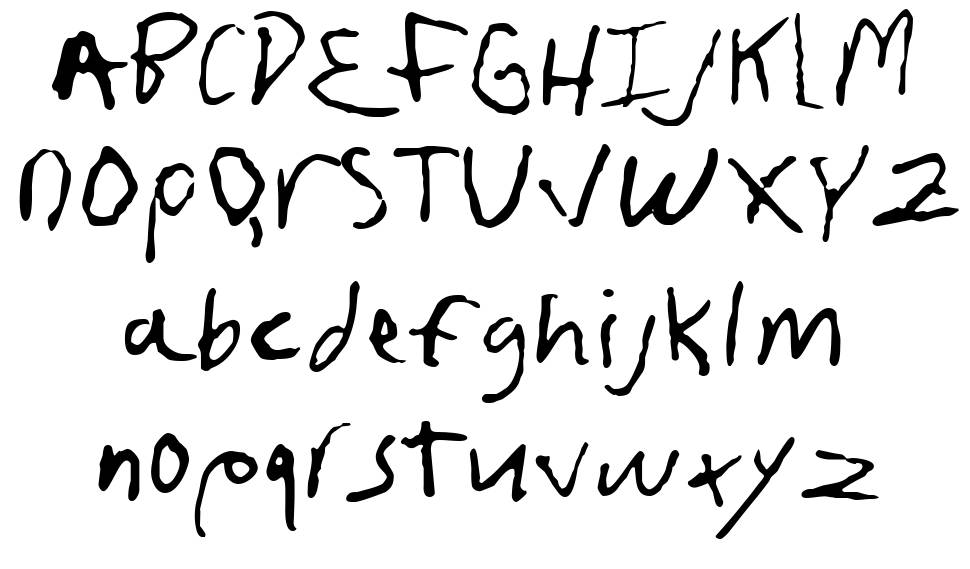 Frusciante Hand písmo Exempláře