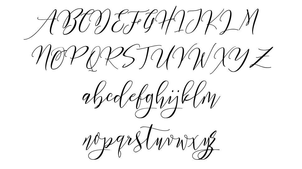 Frutilla Script font specimens