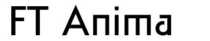 FT Anima шрифт