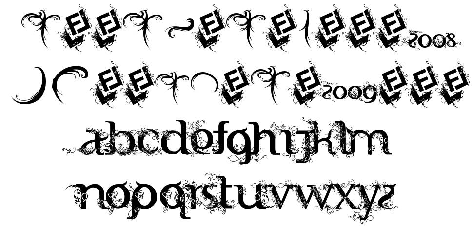 FTF Indonesiana Serif Hijauwana písmo Exempláře