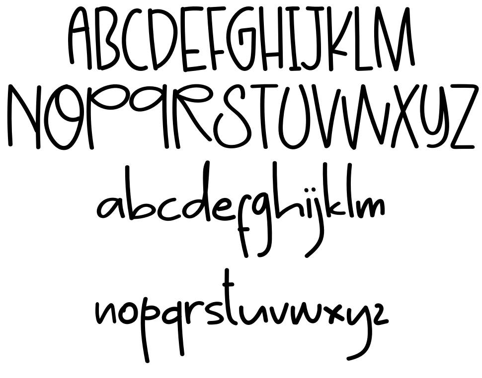 Fun With Me font specimens