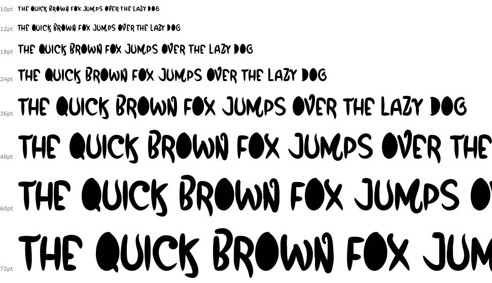 Funbox font Şelale