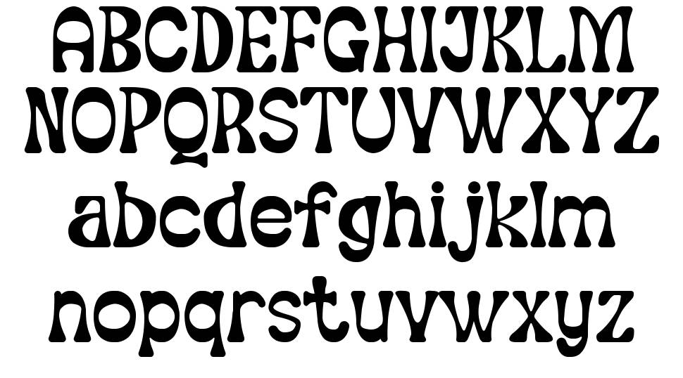 Funkorama font specimens