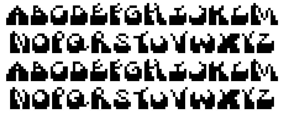 FunkyChip font specimens