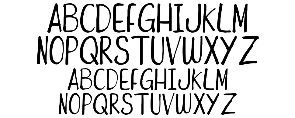 Funny Duckfont specimens