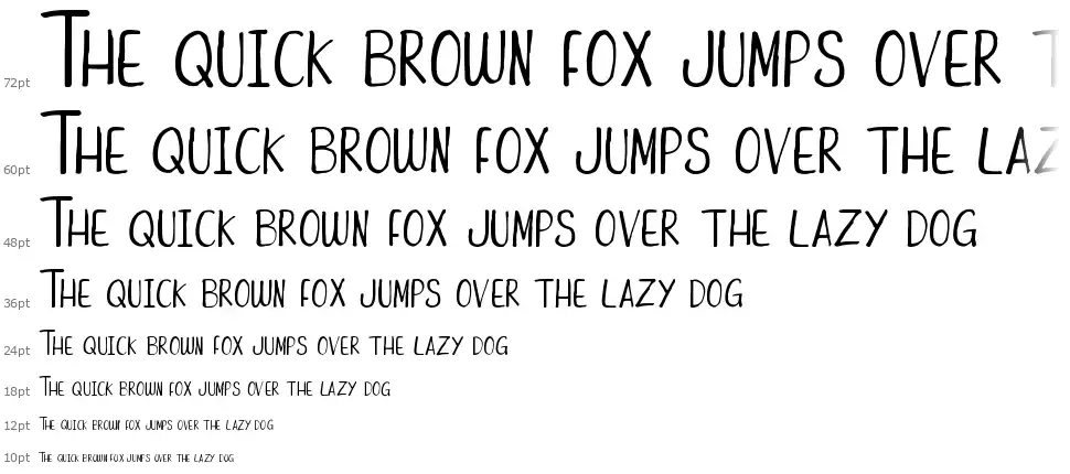 Funny Duckfont waterfall