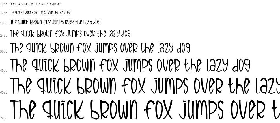 Funny Rabbit font Şelale