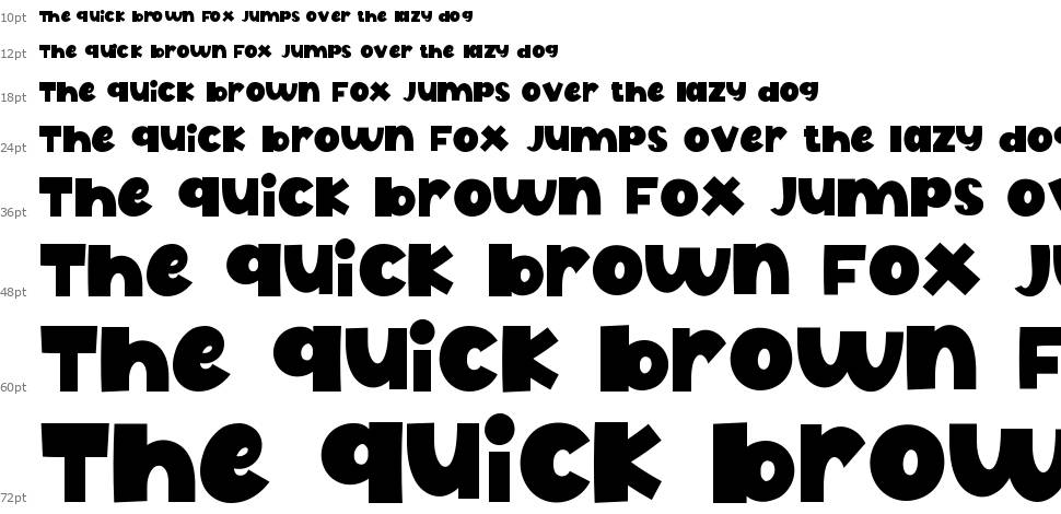 Funny Toon font Waterfall