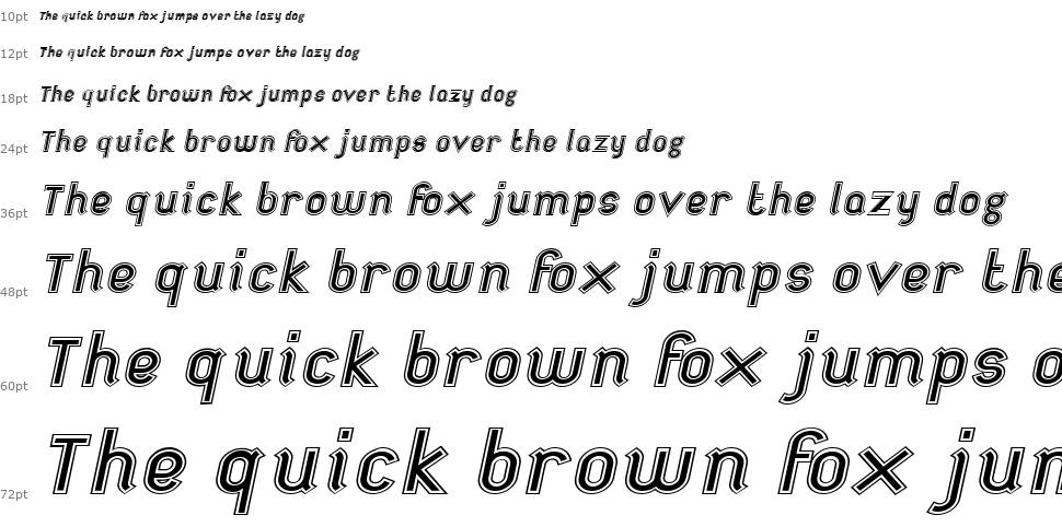 Futile Extra Italic шрифт Водопад