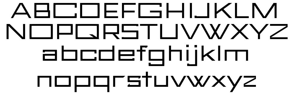 FuturBlock 字形 标本