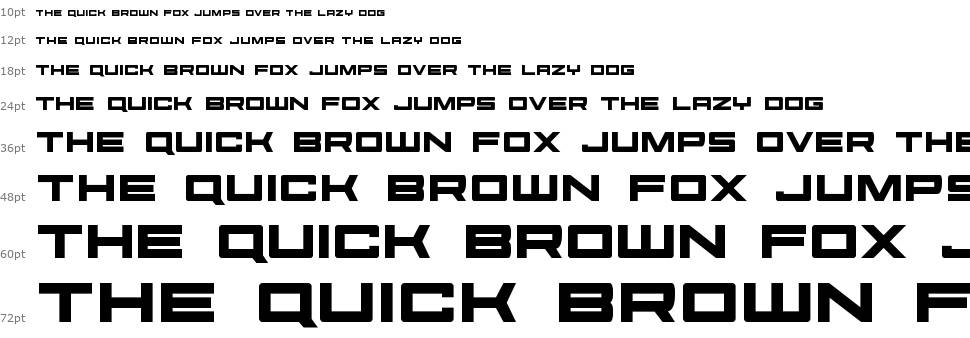 Future Forces font Waterfall