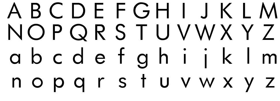 Futurist fixed-width font