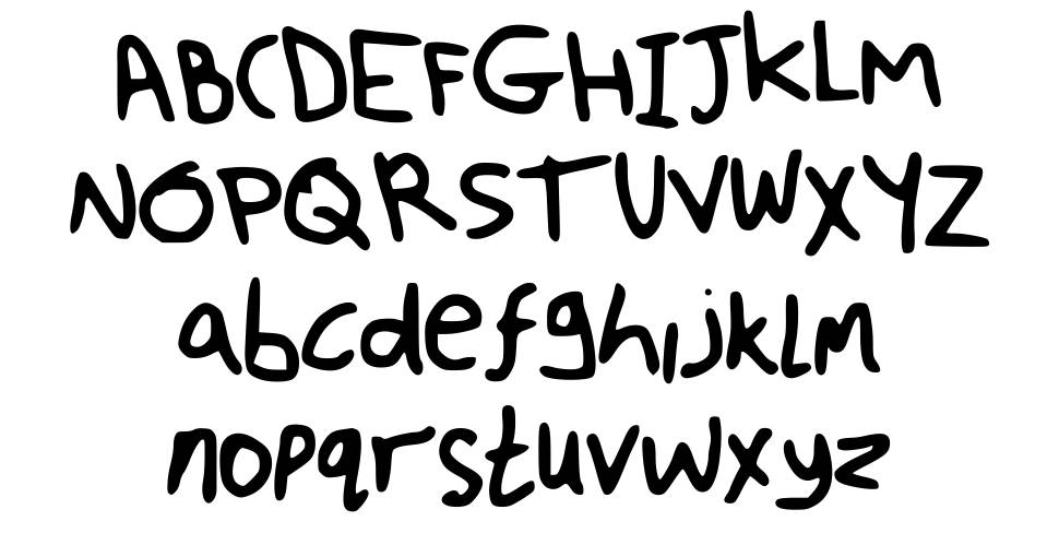 Fuzzy Font font specimens