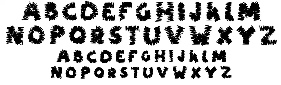 Fuzzy Monster font specimens