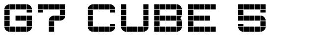 G7 Cube 5 font