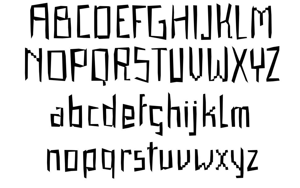 Gabardina 字形 标本