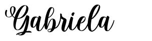 Gabriela шрифт