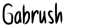 Gabrush шрифт