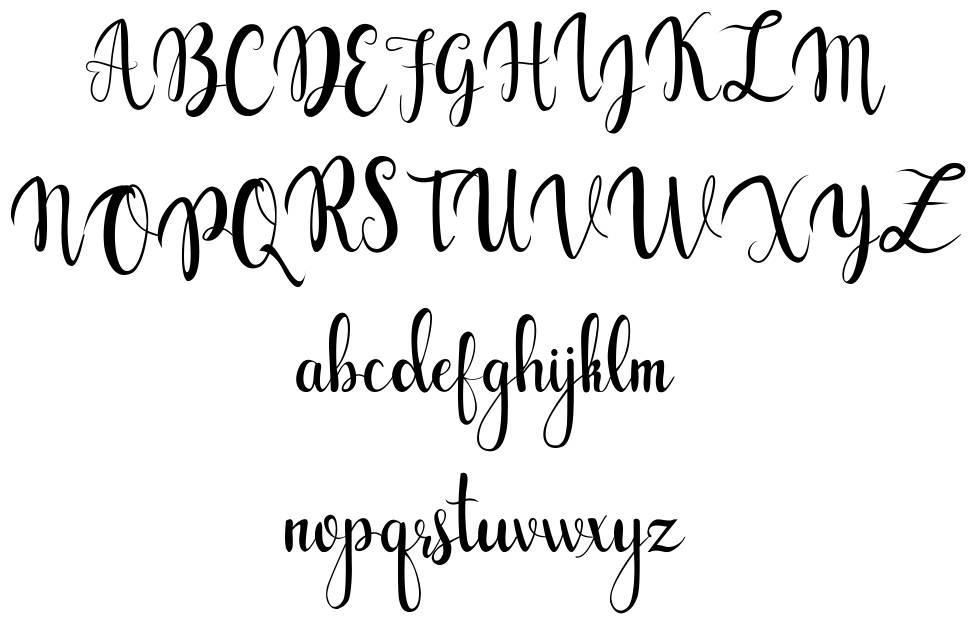 Gabylia フォント 標本