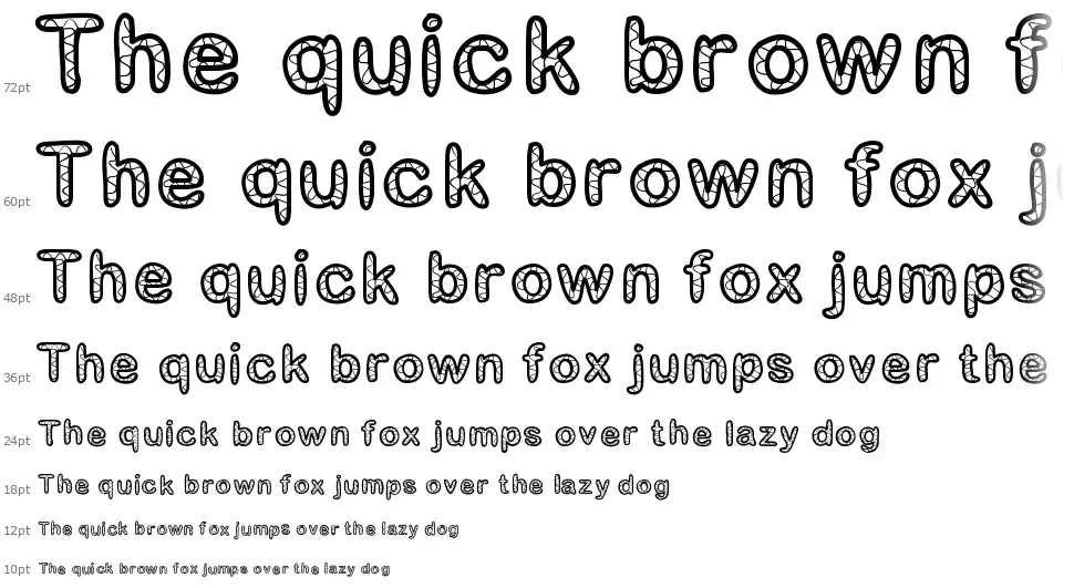 Gaelle Numberfont waterfall