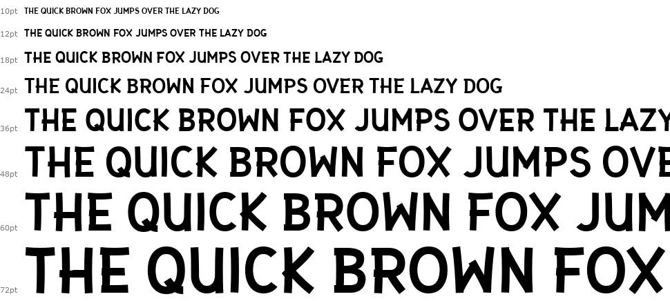 Gaffer Type font Şelale