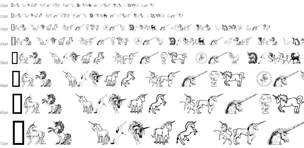 Gail's Unicorn font Şelale