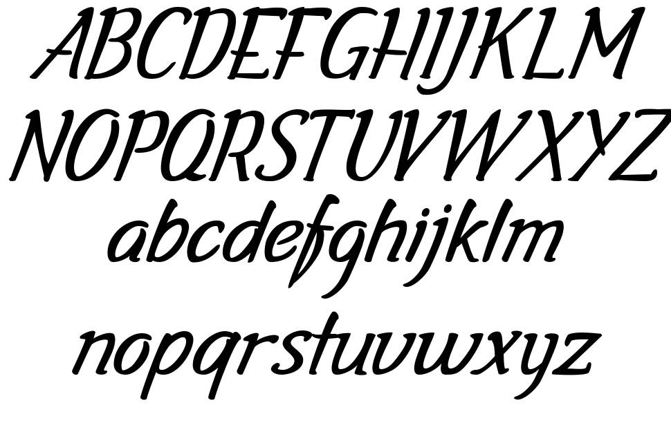 Gala Script font specimens