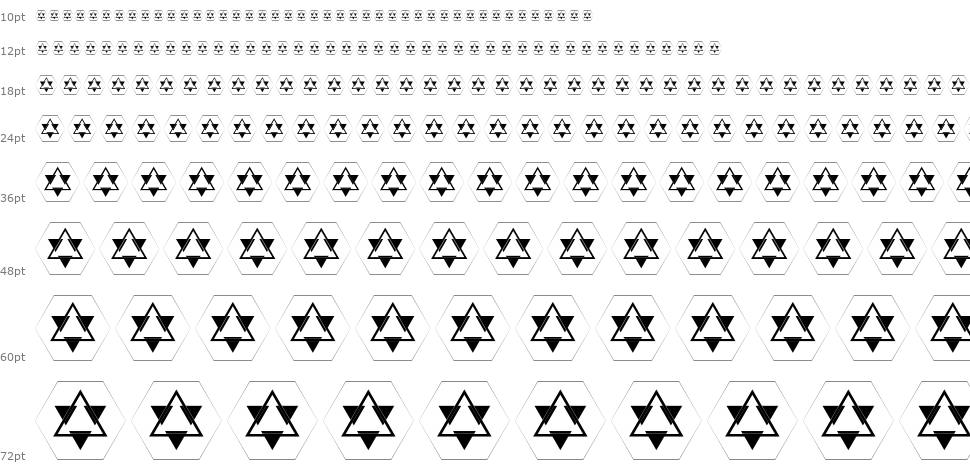 Galactica Pyramid Card Game шрифт Водопад