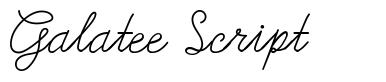 Galatee Script шрифт