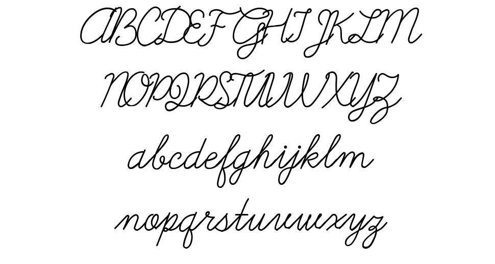 Galatee Script font specimens