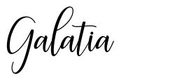 Galatia шрифт