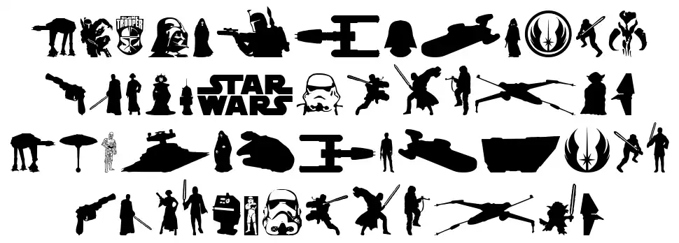 Galaxy Far Far Awayfont specimens