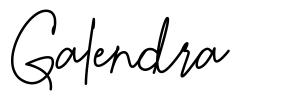 Galendra font