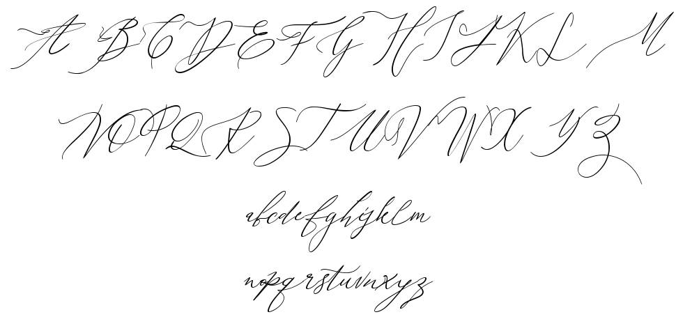 Galgadot font specimens