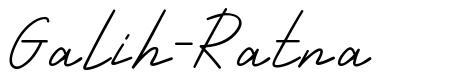 Galih-Ratna шрифт