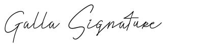 Galla Signature schriftart