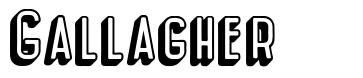 Gallagher font