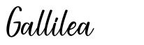 Gallilea шрифт