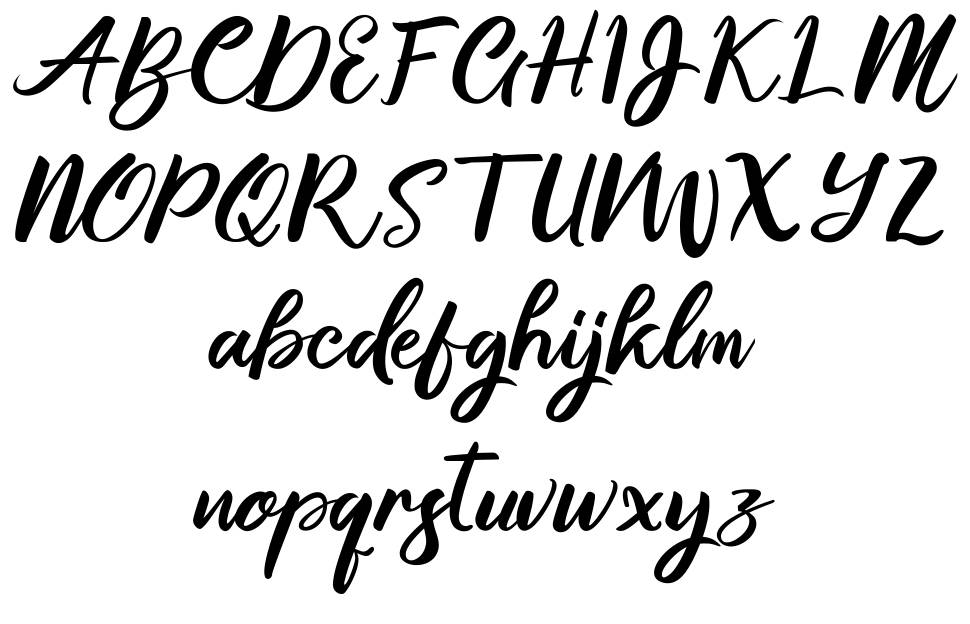 Gallisia Design Script font specimens