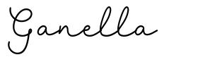 Ganella шрифт