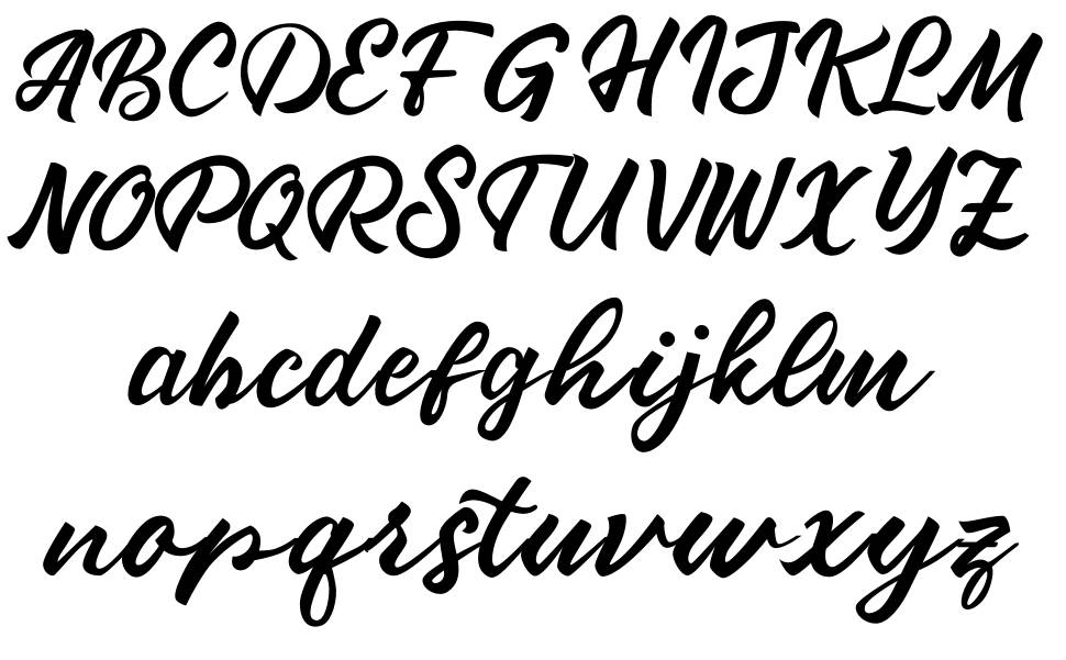 Ganisho font specimens