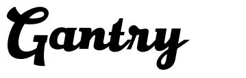 Gantry шрифт