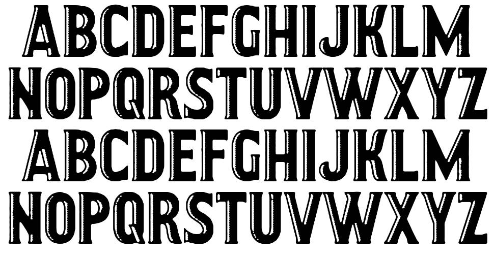 Garage Imperio font specimens