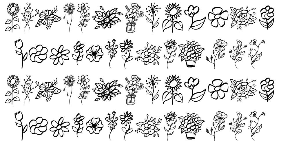 Garden Flowers font