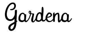 Gardena шрифт